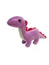 Dinossauro De Pelúcia Lilás 18 Cm Antialérgico