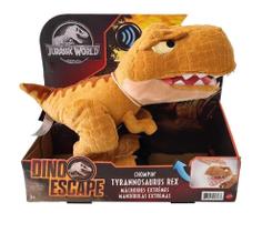 Dinossauro De Pelúcia Tyrannosaurus Rex Jurassic World Com Som - Mattel