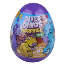 Dinossauro dentro do ovo c massinha Diver Dinos Surprise Ovo - Divertoys