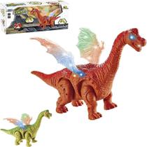 Dinossauro dino asas brilhantes/som 28cm - ART BRINK