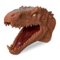 Dinossauro Dino Fantoche T-rex Marrom - Adijomar