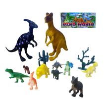 Dinossauro Dino Jurassic World Brinquedo Toys 14 Pç Infantil