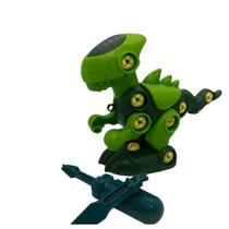 Dinossauro Dino monta e desmonta com rodinhas nos pés