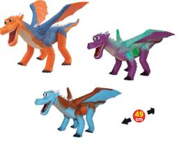 Dinossauro Dragão Dragon Um Novo Amigo 49cm Com Som E Asas Articuladas Adijomar