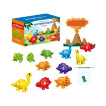 Dinossauro Dupla Face Abc Letras Correspondentes Montessori Pré-escolar Educacional Brinquedo Motor