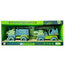 Dinossauro e Caminhão de Construção Kit com 2 Veículos E220 - Dorémi