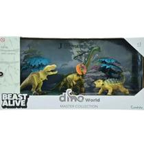 Dinossauro E Cenário Dino World 1103 Beast Alive Kit 4dino Dinossauro E Cenário Dino World 1103 Beast Alive Kit 4dino