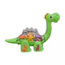 Dinossauro Engrenagem Boneco Com Música E Luzes Anda Mexe