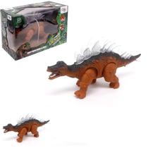 Dinossauro Estegossauro Anda E Emite Som Marrom Wellkids