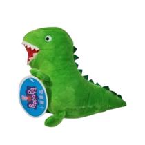 Dinossauro George Família Peppa Pig Pelúcia 19cm Acompanhado de Saco de Presente e Laço