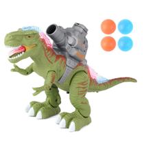 Dinossauro Grande Atirador De Bolinhas Anda Emite Som E Luz.
