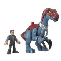 Dinossauro Interativo - Therizinosaurus e Owen - Jurassic World Dominion - Imaginext - Fisher-Price