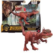 Dinossauro Jurassic World Dilophosaurus Mattel