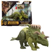 Dinossauro Jurassic World Survival Frenzy Pack Mattel Espécie:Kosmoceratops Dinossauro Jurassic World Survival Frenzy Pack Mattel Espécie:Kosmoceratops