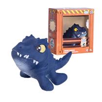 Dinossauro Mini Dinos Jurassic World Mosasaurus Azul Marinho Pupee