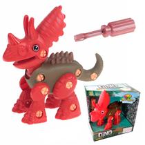 Dinossauro Monta E Desmonta Brinquedo Colorido Com Ferramenta Educativo Para Menino Jurassico