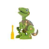 Dinossauro Monta E Desmonta Com Ferramenta Boneco Brinquedo Infantil Criança Diversão Dino Verde