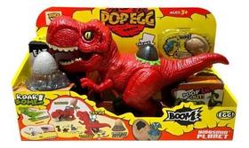Dinossauro Pop Egg Vermelho Come Ovos E Põe Ovo Toys Import