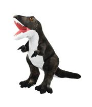 Dinossauro Realista De Pelúcia Marrom Tiranossauro Rex 32cm