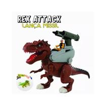Dinossauro Rex Attack Lança Missil Com Luz E Som - Adijomar Cor:Sortido Dinossauro Rex Attack Lança Missil Com Luz E Som - Adijomar Cor:Sortido