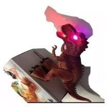 Dinossauro Rex Com Luz Som E Solta Fumaça A Pilha