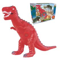 Dinossauro Rex De Vinil C/Mecanismo De Som Brinquedo - Mister Brinque