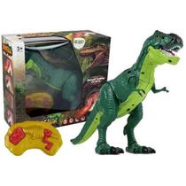 Dinossauro Rex Recarregável Controle Remoto Infravermelho Sons Luz Solta Fumaça - Nanyu Toys