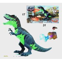 Dinossauro Rex Solta Fumaça Bota Ovo Anda Emite Som E Luz