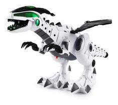 Dinossauro Robo com asas solta fumaça com luz e som. - DM TOYS
