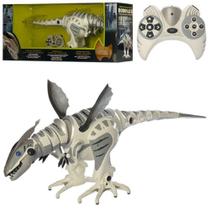 Dinossauro robo com controle remoto robossauro gigante 80cm movimento realista 40 funcoes com som - MAKEDA