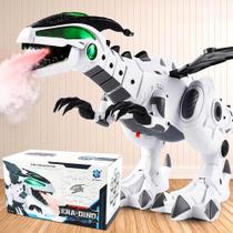 Dinossauro Robô Grande com Asas Solta Fumaça com Luz e Som sortido
