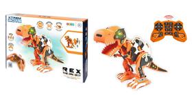 Dinossauro Robô Programavél c/ Controle Remoto - Rex The Dinobot - Xtrem Bots