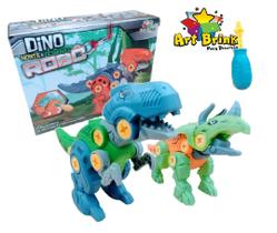 Dinossauro Robô T-Rex Brinquedo Infantil Didático Educativo Monta e Desmonta - ART BRINK