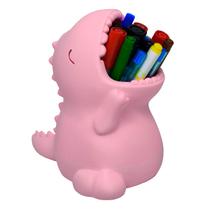 Dinossauro Rosa Baby Porta Caneta Lápis Objeto Decoração Infantil 3D Quarto Dinossauro Rosa Baby Porta Caneta Lápis Objeto Decoração Infantil 3D Quarto
