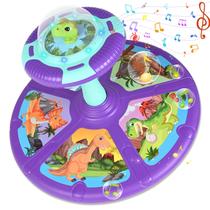 Dinossauro Sit and Spin Toy RetroAudio para crianças de 1 a 5 anos com LED Dinossauro Sit and Spin Toy RetroAudio para crianças de 1 a 5 anos com LED