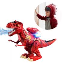 Dinossauro Solta Fumaça Luz E Som Brinquedo Infantil Dragão