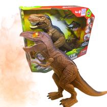 Dinossauro T-REX Luz Som Fumaça Movimentos 22 cm - Ref. 042492 Toyng