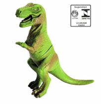 Dinossauro T Rex na Cinta Cometa Brinquedo Jurassico de Vinil Verde Macio Recreativo para Criancas