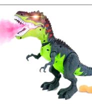 Dinossauro T-rex Solta Fumaça Bota Ovo Anda Emite Som E Luz - Fungame