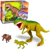 Dinossauro Tirano Rex Predator Com Mini Dino - Adijomar