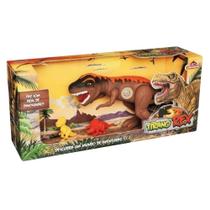 Dinossauro Tirano Rex World Com Som Adijomar Ref 0873