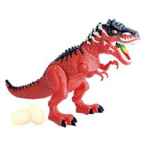 Dinossauro Tiranossauro Rex Anda Bota Ovos Com Som E Luz - DM Toys