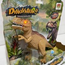 Dinossauro Tiranossauro Rex Brinquedo Com Som E Luz Boneco 16cm - DM Toys