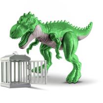 Dinossauro Tiranossauro Rex de Brinquedo com Mini Jaula