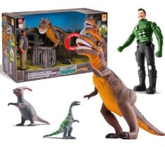 Dinossauro Tiranossauro Rex Park Hunters C/ Som E Boneco