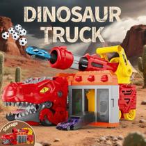 Dinossauro Tricerátopo Transformável Engole 6 Carrinhos + Lança 6 Bolas, Diversão Interativa Dinossauro Tricerátopo Transformável Engole 6 Carrinhos + Lança 6 Bolas, Diversão Interativa