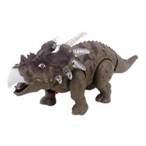 Dinossauro Triceratops Brinquedo com Luz LED Anda Sozinho Rabo que Balança Boneco Infantil Dinossauro Triceratops Brinquedo com Luz LED Anda Sozinho Rabo que Balança Boneco Infantil