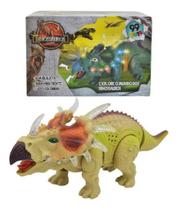 Dinossauro Triceratops Com Luzes E Som Realista