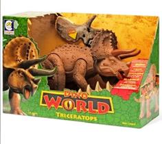 Dinossauro Triceratops com Som - 45 cm - diversão garantida
