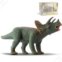 Dinossauro Tricerátops Em Vinil 30cm - Silmar